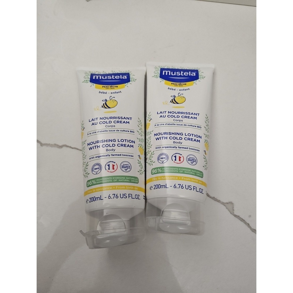 Mustela Nourishing Body Lotion With Cold Cream For Dry Skin  200ml 6.76 oz‎ x 2